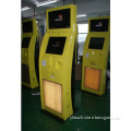 Dual Screen Internet Information Kiosk / Interactive Kiosk with Card Dispenser, Printer